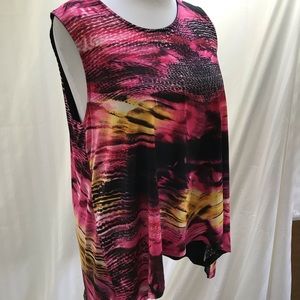 Sharon Max colorful tank top with swing back